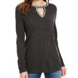 INC International Concepts Embellished Sweater